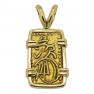 1832-1858 Japanese Shogun coin in gold pendant