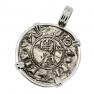Antioch Crusader denier in white gold pendant