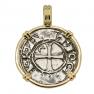 1163-1188 Crusader coin in gold pendant