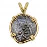 Holy Land Widows Mite in gold pendant