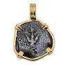 Widow�s Mite prutah coin in gold pendant