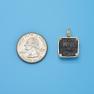 Pendant size next to a Quarter