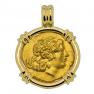 88-86 BC Alexander the Great stater in 18k pendant