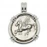 350-300 BC Pegasus stater in white gold pendant