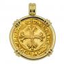 1523-1538 Venetian scudo d'oro in gold pendant