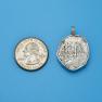 Pendant size next to a Quarter