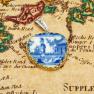 British Shipwreck Pottery in silver pendant