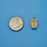 Pendant size next to a Quarter