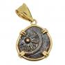 Holy Land Widow�s Mite in gold pendant