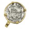 Spanish Philip II one real treasure coin