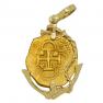 1598-1613 Spanish doubloon in gold anchor pendant
