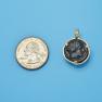 Pendant size next to a Quarter