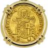 Jesus enthroned and holding Book of Gospels 