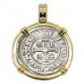 1285-1324 Crusader gros petit in gold pendant