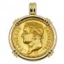 1811 Napoleon 40 francs in gold pendant