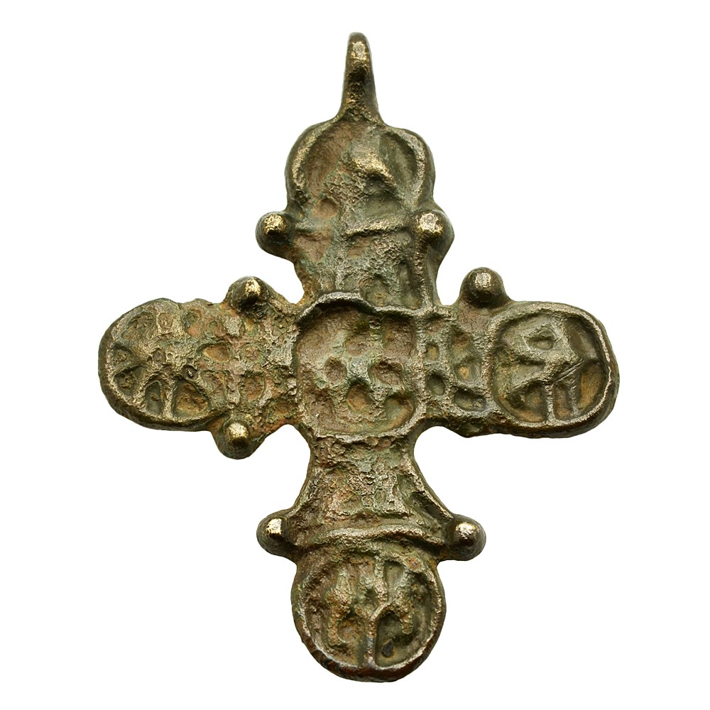Ancient Cross Medieval Cross Ancienr byzantine bronze cross-pendant Circa: 11th Century AD Antique Jewellery Cross Necklace