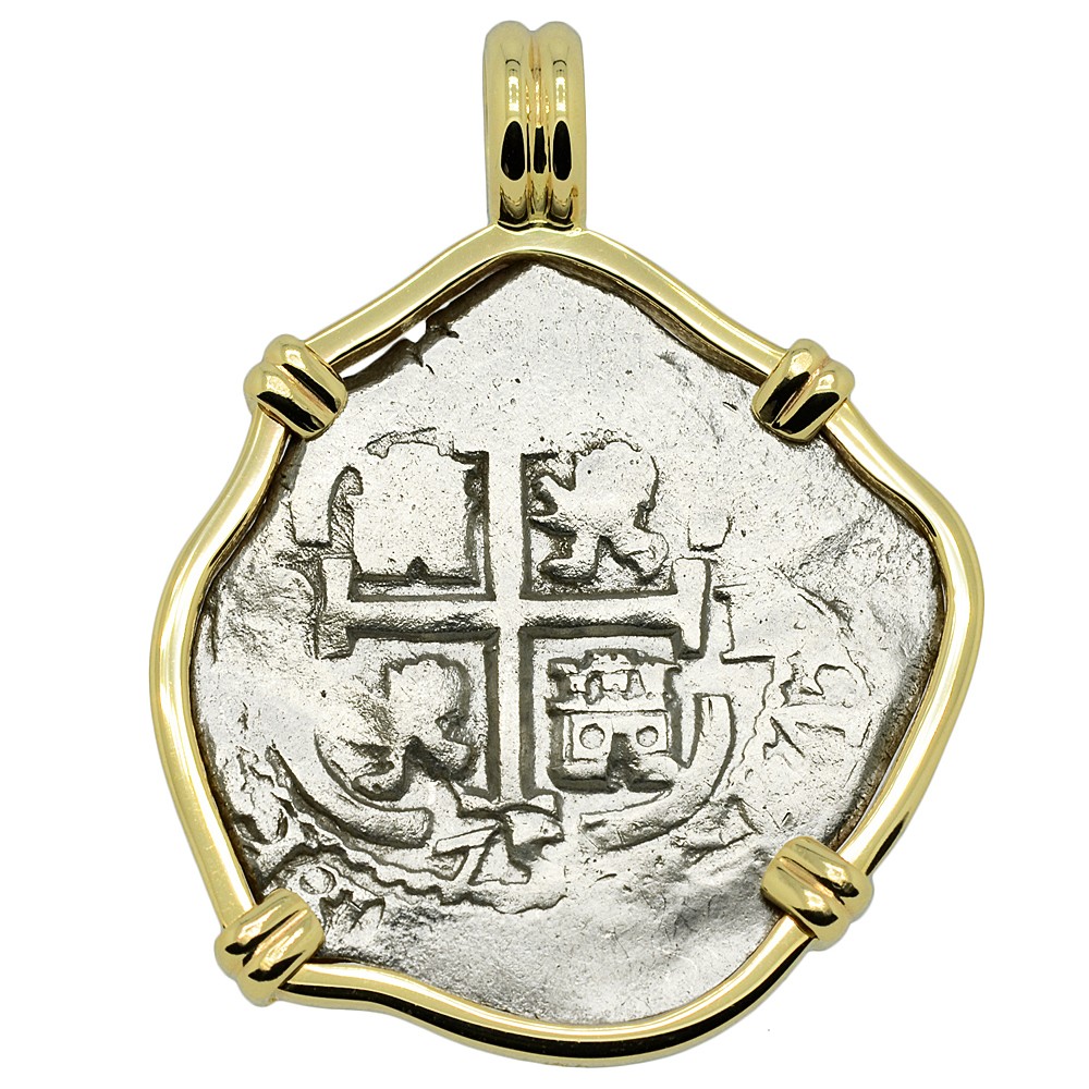 Genuine Pirate Era 1618 22K Gold Spanish Coin 1 Escudo Doubloon Pendant -  Cannon Beach Treasure Company