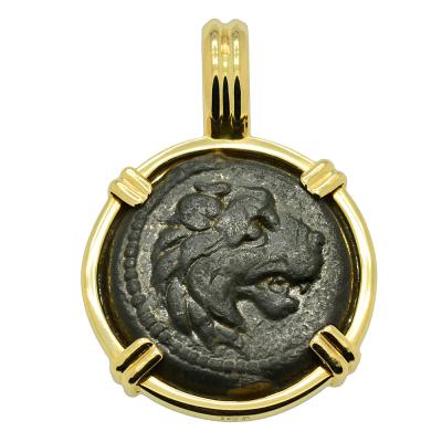 Greek 138-129 BC, Nemean Lion coin pendant