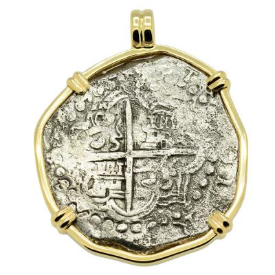 SOLD Atocha Shipwreck 8 Reales Pendant. Please Explore Our Spanish Treasure Pendants For Similar Items.