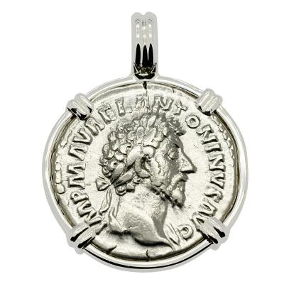 Marcus Aurelius Coin Necklace Top 