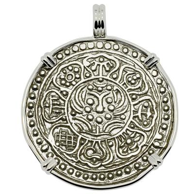 Lotus flower and 8 Buddhist Lucky Symbols