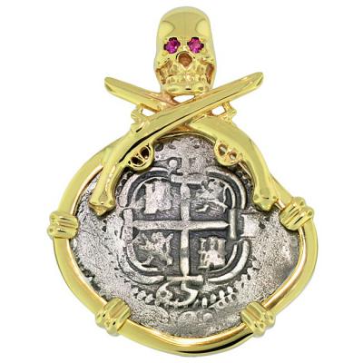 SOLD Consolacion Shipwreck 1 Real Pendant; Please Explore Our Spanish Shipwreck Pendants For Similar Items.