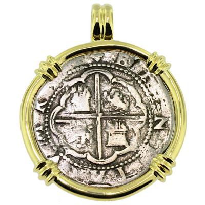 SOLD Atocha Shipwreck 2 Reales Pendant; Please Explore Our Spanish Shipwreck Pendants For Similar Items.