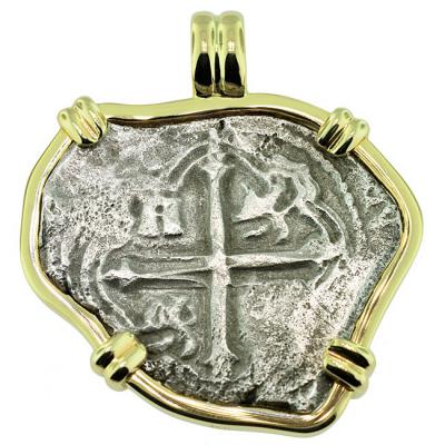 SOLD Maravillas Shipwreck 4 Reales Pendant; Please Explore Our Spanish Shipwreck Pendants For Similar Items.