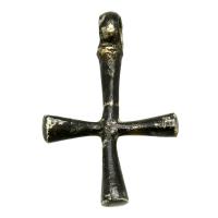Byzantine Empire 6th-7th century, bronze cross pendant.
