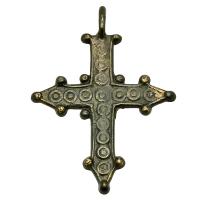Byzantine Empire 8th-10th century, bronze cross pendant.