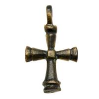 Byzantine Empire 7th-11th century, bronze cross pendant.