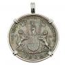 1808 Admiral Gardner 10 cash coin in white gold pendant