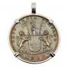 1808 Admiral Gardner coin in white gold pendant