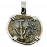 Widow’s Mite prutah coin in white gold pendant