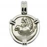 386-338 BC Lion coin in white gold pendant