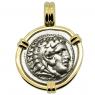 325-323 BC, Alexander the Great coin in gold pendant