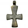 Medieval Byzantine bronze cross necklace