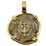 Widow’s Mite prutah coin in gold pendant