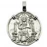 1289-1311 Jesus Christ grosso in white gold pendant