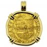Spanish Philip II two escudos pendant
