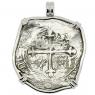 1622 Sao Jose Shipwreck 8 reales in white gold pendant 