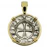1163 -1188 Antioch Crusader Coin in gold Pendant