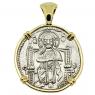 1312-1328 Jesus Christ grosso in gold pendant