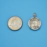 Pendant size next to a Quarter