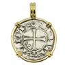 1163-1188 Antioch Crusader Cross Coin in gold Pendant