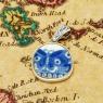 British Shipwreck Pottery in silver pendant