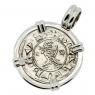 Antioch Crusader denier in white gold pendant