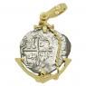 1636-1647 Spanish coin in gold anchor pendant