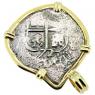 SOLD Consolacion Shipwreck 2 Reales Pendant; Please Explore Our Spanish Treasure Pendants For Similar Items.