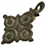 8th-11th century bronze cross pendant